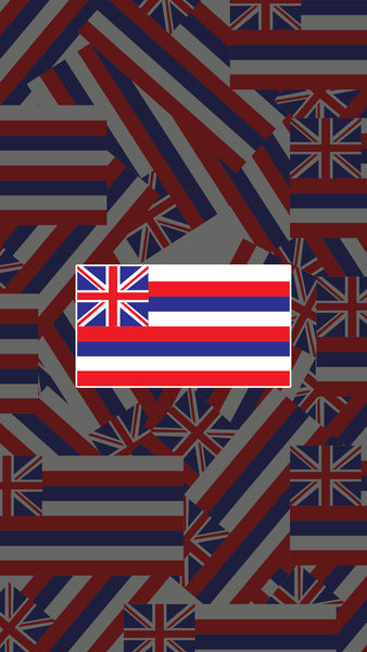 Hawaii Flag 4" Sticker