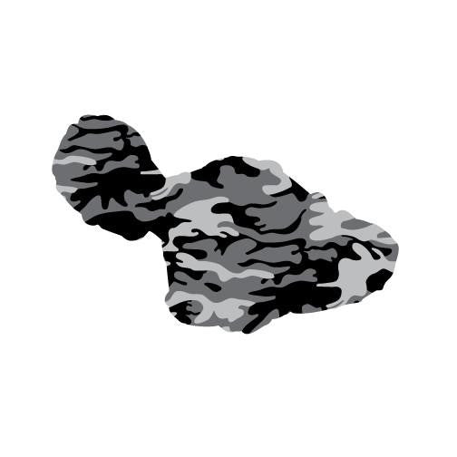 Camo Maui 6" Diecut Sticker