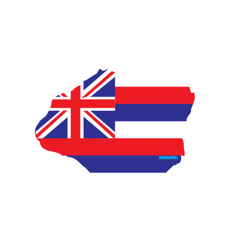 Kauai Hawaii Flag Sticker