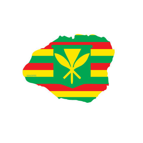 Kauai Maoli Flag Sticker
