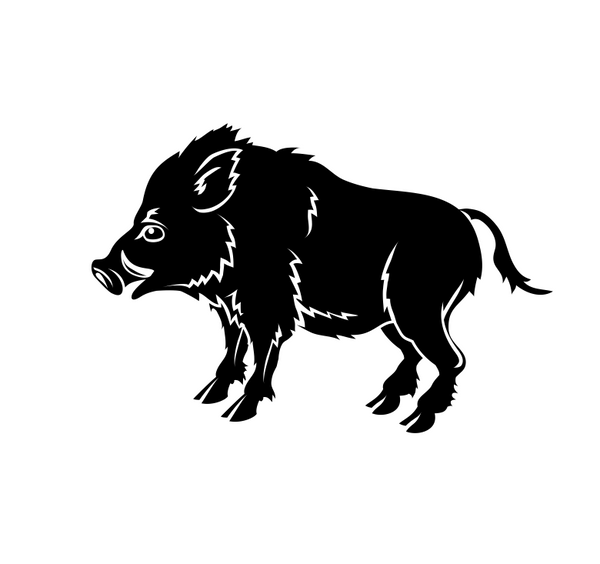Boar Diecut Sticker