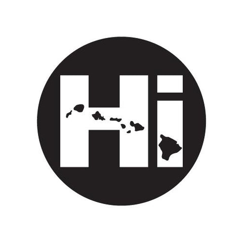 Hi Circle Diecut Sticker