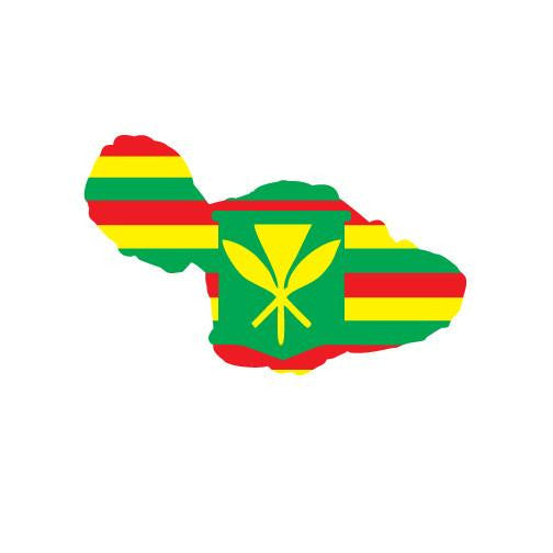 Flag Maui 6" Diecut Sticker