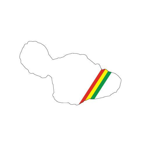 Rasta Maui 4" Diecut Sticker