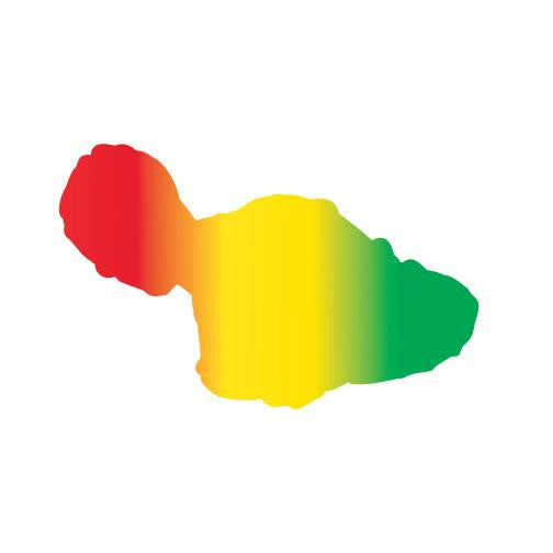 Rasta Maui 4" Diecut Sticker