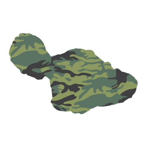 Camo Maui 6" Diecut Sticker