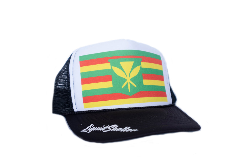 +Maoli Flag Trucker By Liquid Shelter