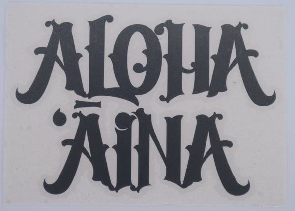 Aloha Aina Van Diecut Sticker