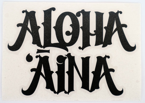 Aloha Aina Van Diecut Sticker