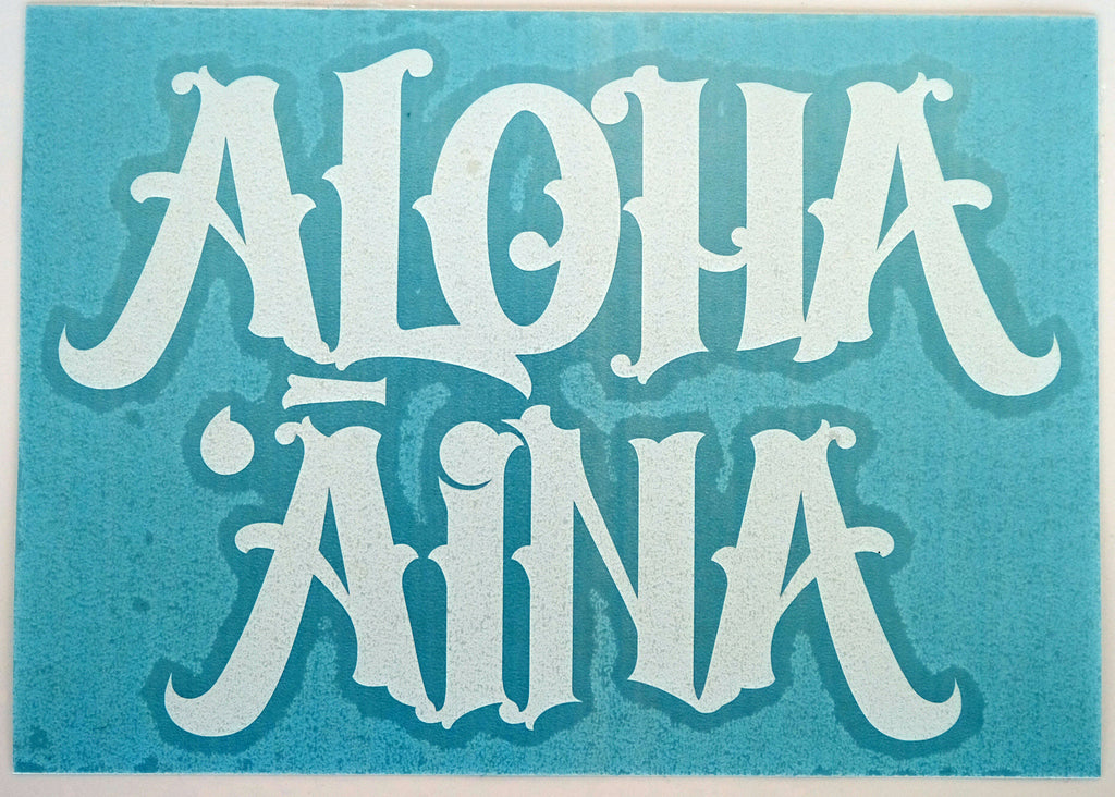 Aloha Aina Van Diecut Sticker