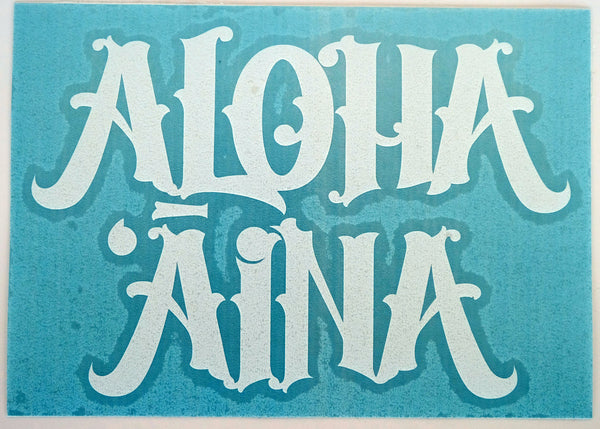 Aloha Aina Van Diecut Sticker