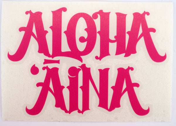 Aloha Aina Van Diecut Sticker