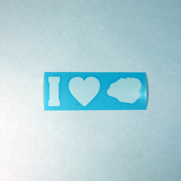 I Love Kauai Impact Diecut Sticker