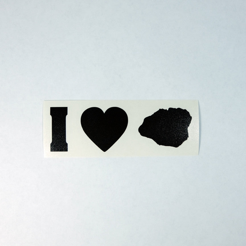 I Love Kauai Impact Diecut Sticker