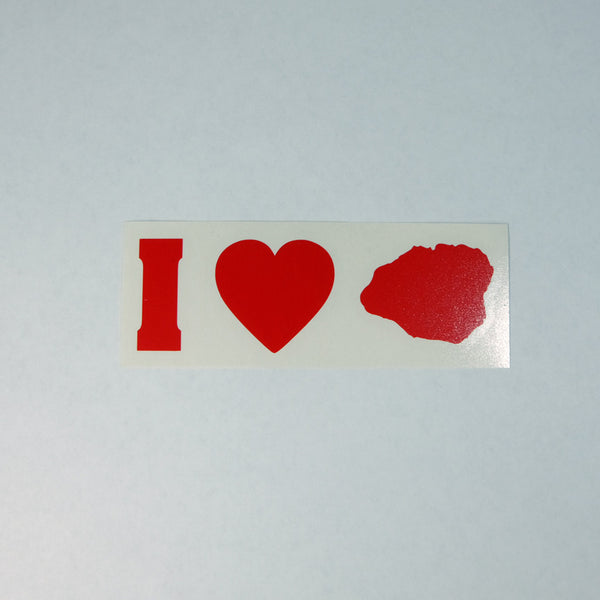 I Love Kauai Impact Diecut Sticker