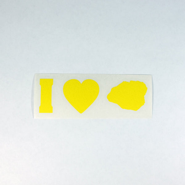 I Love Kauai Impact Diecut Sticker