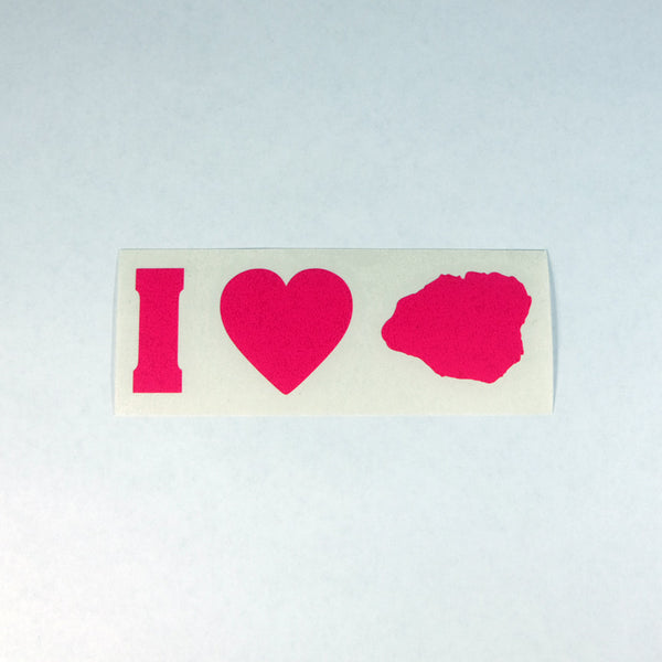 I Love Kauai Impact Diecut Sticker