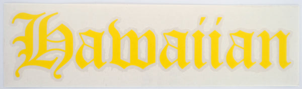 Hawaiian Old E Diecut Sticker
