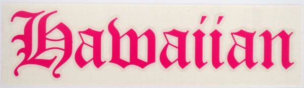 Hawaiian Old E Diecut Sticker