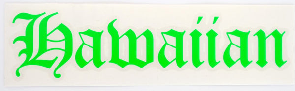 Hawaiian Old E Diecut Sticker