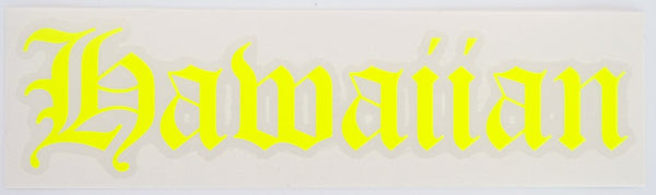 Hawaiian Old E Diecut Sticker