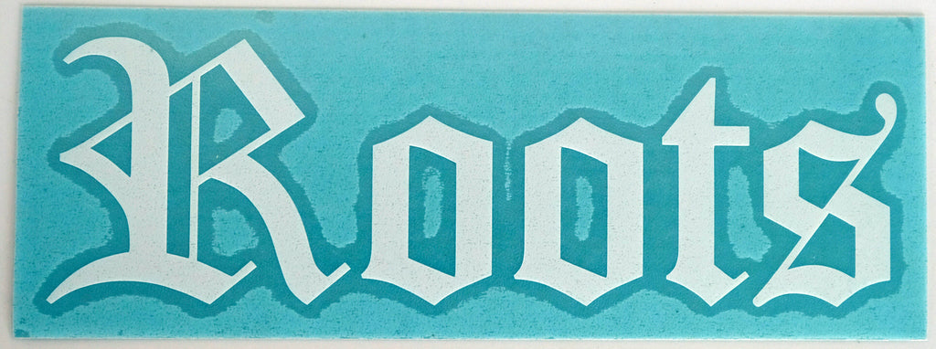 +Roots Old E Diecut Sticker