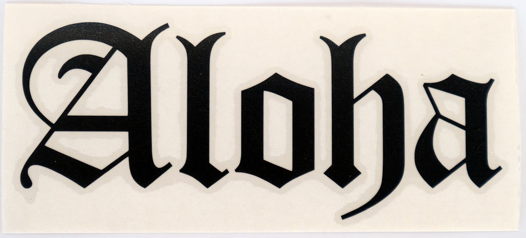 Aloha Old E Diecut Sticker