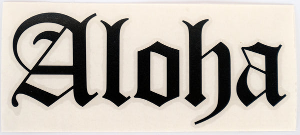 Aloha Old E Diecut Sticker