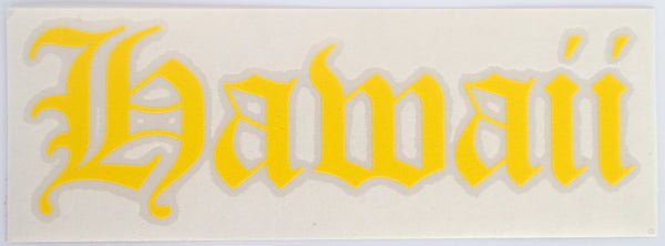 Hawaii Old E Diecut Sticker