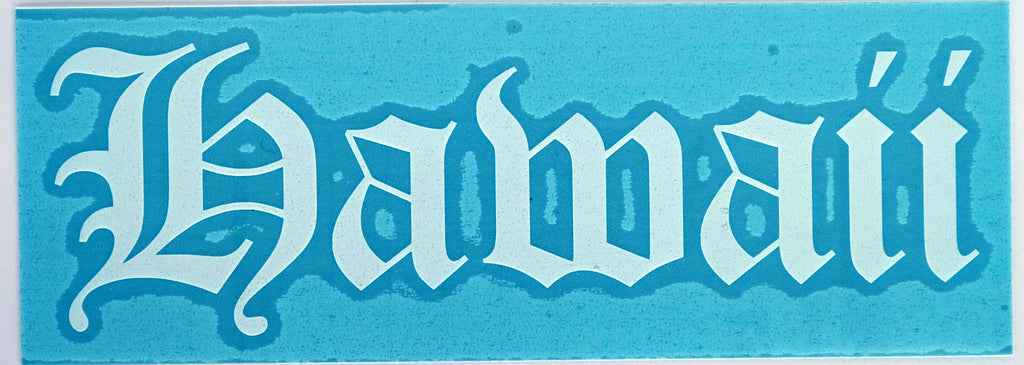 Hawaii Old E Diecut Sticker