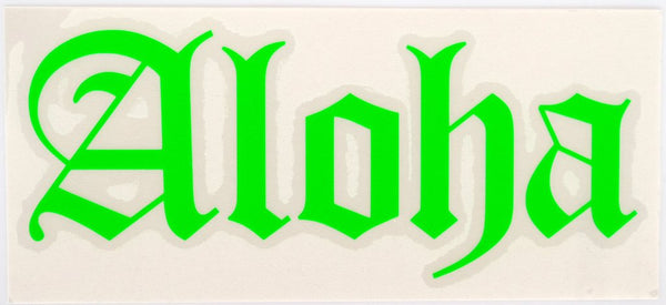 Aloha Old E Diecut Sticker