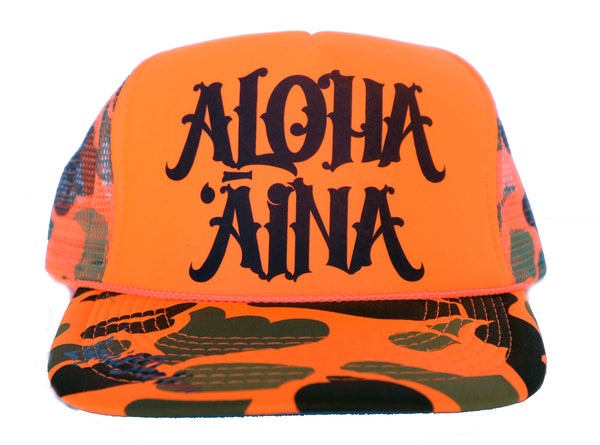 Aloha Aina Trucker Hat By Liquid Shelter