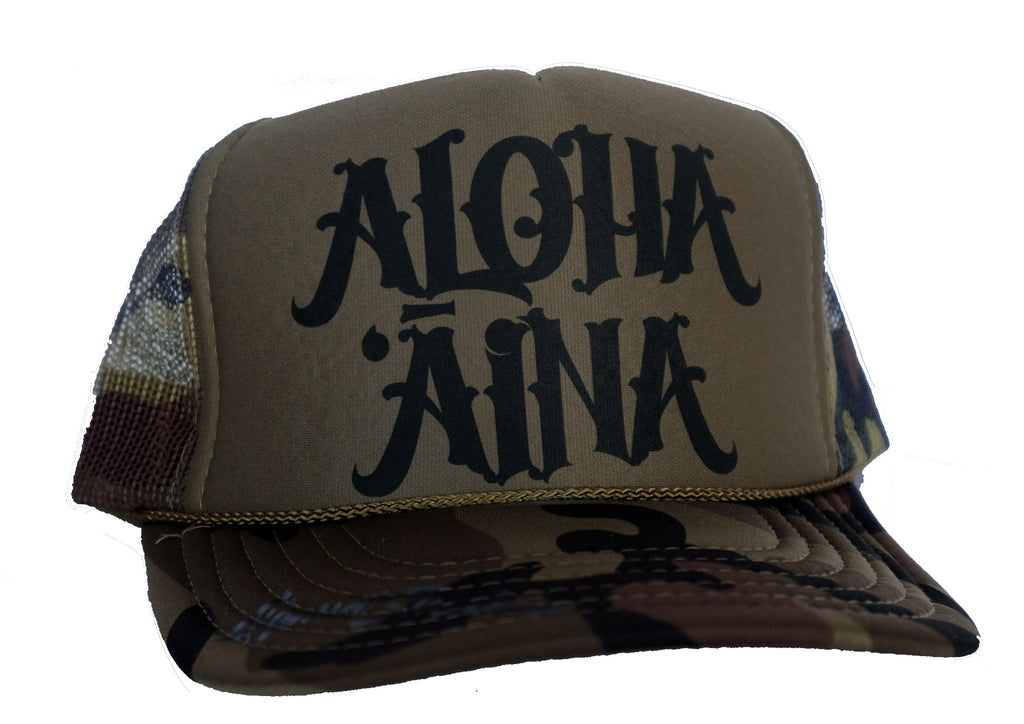Aloha Aina Trucker Hat By Liquid Shelter