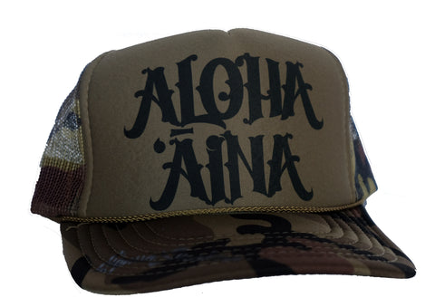 Aloha Aina Trucker Hat By Liquid Shelter