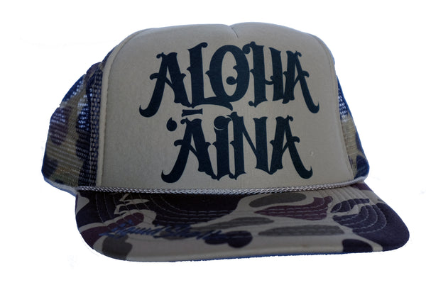 Aloha Aina Trucker Hat By Liquid Shelter