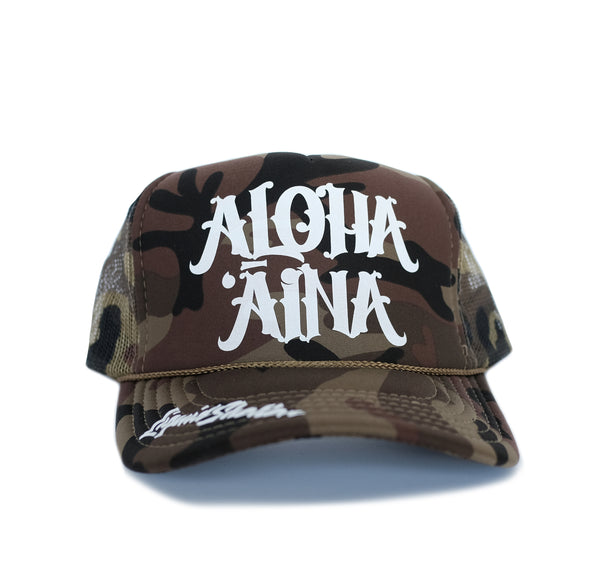 Aloha Aina Trucker Hat By Liquid Shelter