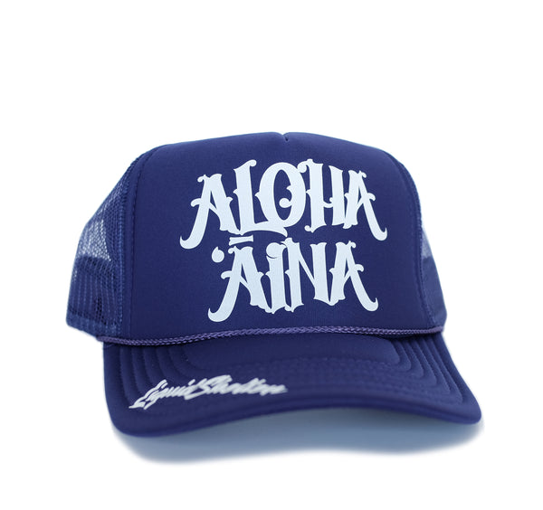 Aloha Aina Trucker Hat By Liquid Shelter