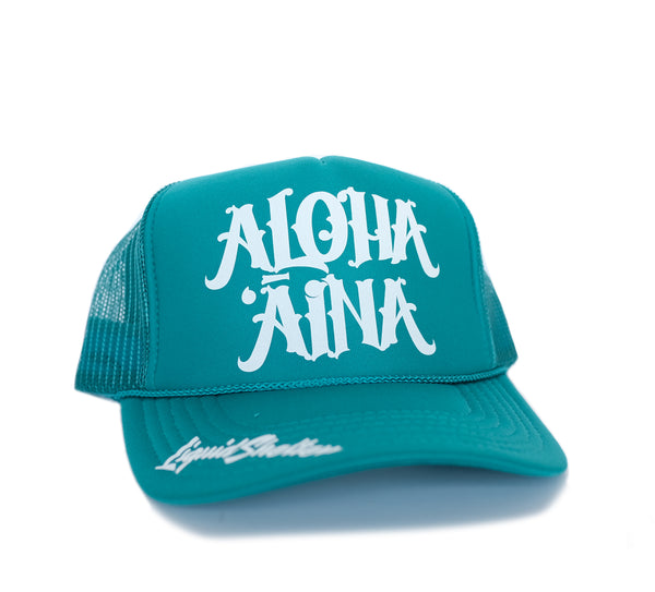Aloha Aina Trucker Hat By Liquid Shelter