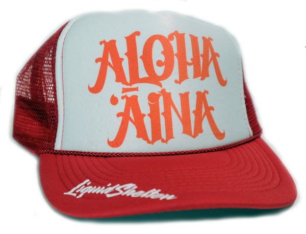 Aloha Aina Trucker Hat By Liquid Shelter