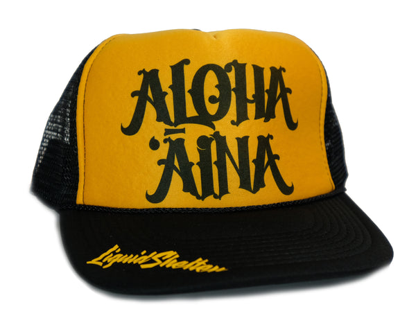 Aloha Aina Trucker Hat By Liquid Shelter