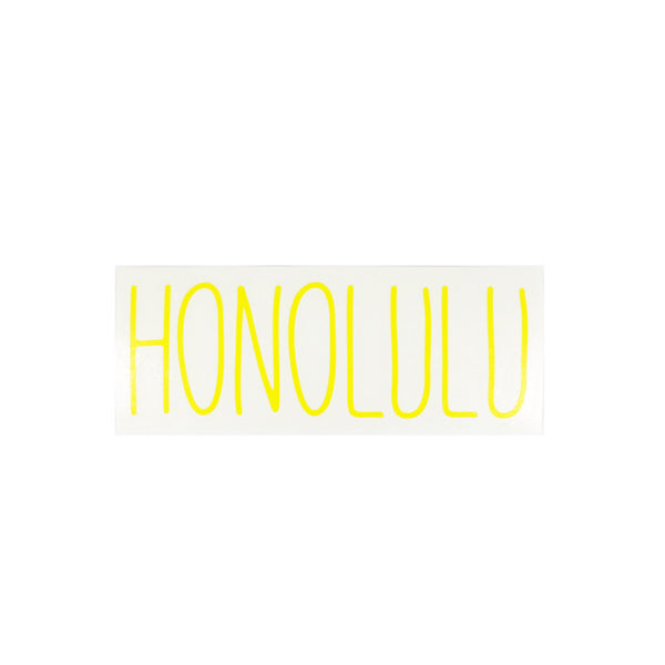 Honolulu Skinny Diecut Sticker
