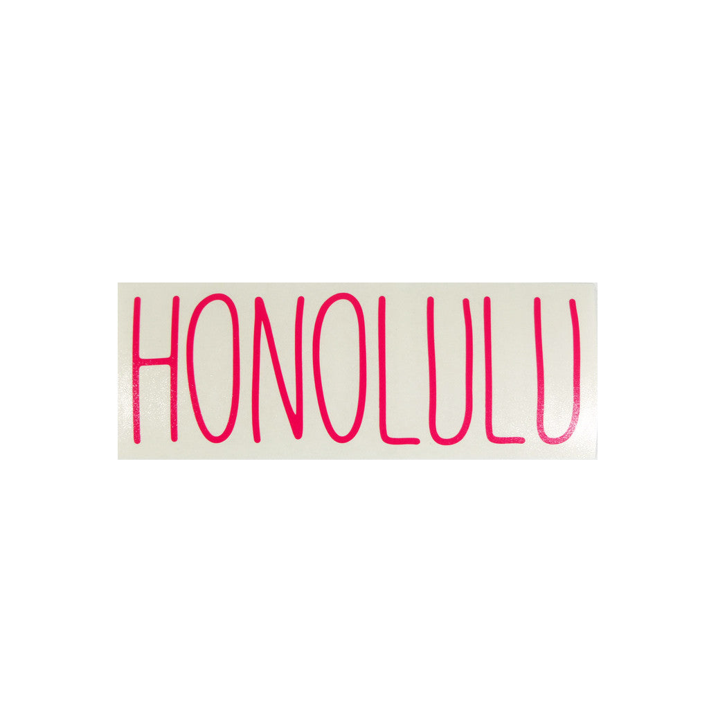 Honolulu Skinny Diecut Sticker