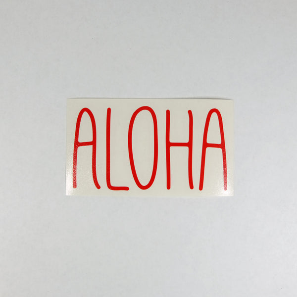 Aloha Skinny Diecut Sticker