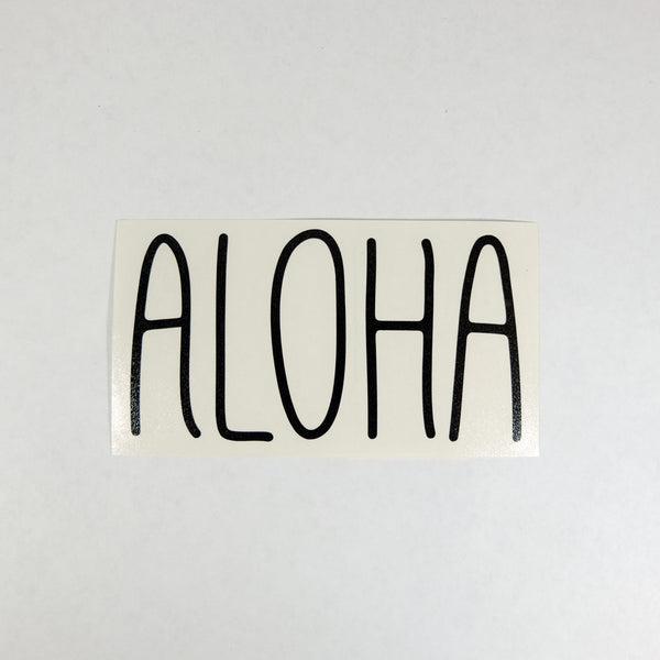 Aloha Skinny Diecut Sticker