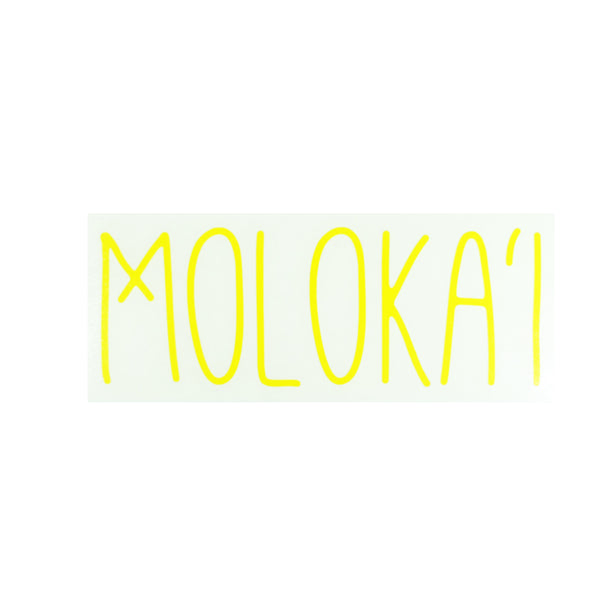Moloka'i Skinny Diecut Sticker (Okina)