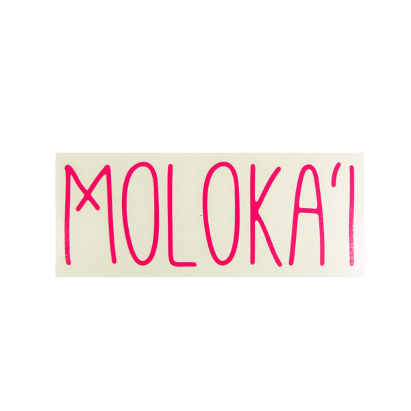 Moloka'i Skinny Diecut Sticker (Okina)