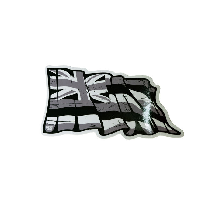 Grey Torn Hawaii 4" Flag