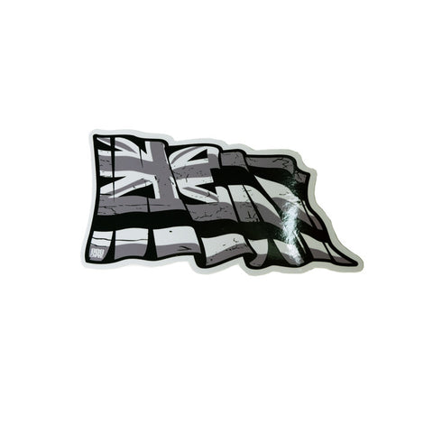 Grey Torn Hawaii 4" Flag