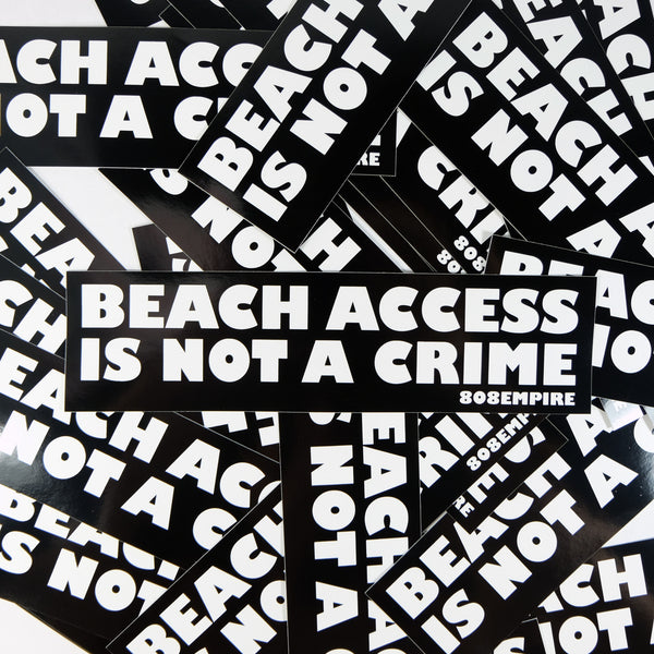 "Beach Access" Sticker By 808 Empire