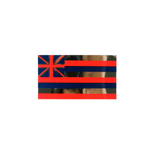 Hawaii Flag CHROME Sticker